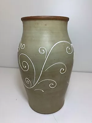 Buy Vintage Denby Stoneware Large Ferndale Vase 31cm Approx. • 15£