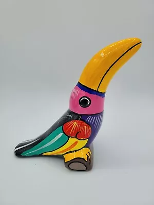 Buy Talavera Mexican Pottery Colorful Handpainted Bird 6  Toucan Figurine Sculpture  • 17.29£