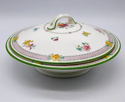 Buy Cauldon England China Floral Roses Vegetable Side Dish W/Lid Burley Co Chicago • 11.38£