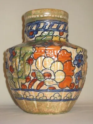Buy Crown Ducal ~ Unusual Byzantine Tube Lined Vase ~ Charlotte Rhead • 68£
