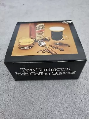 Buy 2 Dartington Irish Coffee Glasses Designed By Frank Thrower Made In England Box • 8£