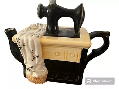 Buy Mini Teapot Sewing Machine WBI China Collectible Decorative *Chips* • 23.98£