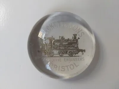 Buy PECKETT & SONS LOCOMOTIVE ENGINEERS BRISTOL. Antique Glass Paperweight Railways  • 180£