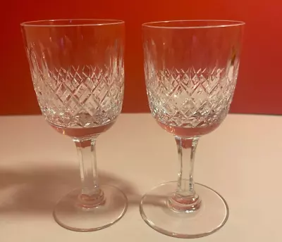Buy Thomas Webb Crystal Normandy Sherry Glasses, Set Of 2, Signed, Vintage • 19.99£