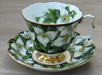 Buy English Royal Albert Bone China Tea Cup And Saucer Flora Series Trillium Flowers • 9.99£