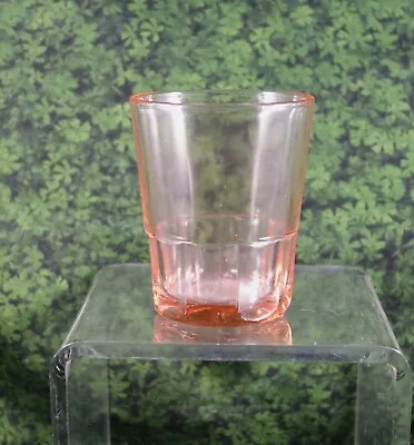 Buy VINTAGE Depression Glass Pink Glass Shot Glass Plain • 14.18£