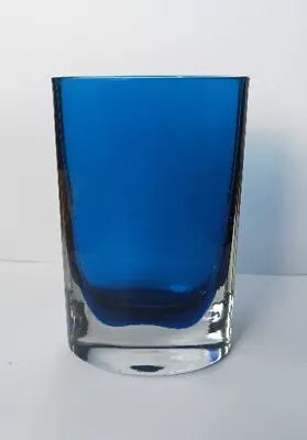 Buy Vintage Cobalt Blue Glass Vase Krosno? 15 Cm • 12£