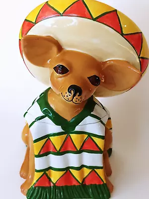 Buy Vintage Cookie Jar Chihuahua Mexican Dog Sombrero Clay Art California Pottery • 93.89£