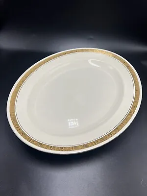 Buy Vintage Burleigh Ware White W Gold Banding. 40cm Serving/Meat Platter 'Regal' • 17£