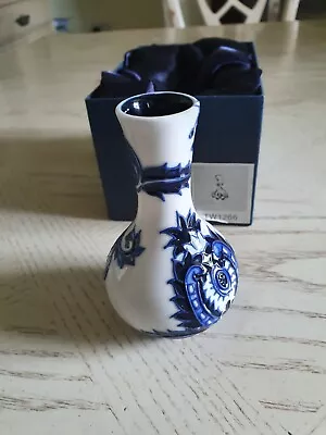 Buy Vintage Old Tupton Ware Blue & White Vase TW1266 BOXED • 10£
