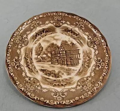 Buy Grindley English Country Inns Brown Bread/Salad Plate Staffordshire England 7  • 9.46£
