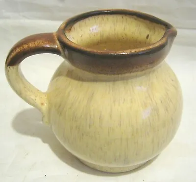 Buy Lovely Prinknash Pottery Cream And Brown Jug Approx. 3½ Ins Tall • 7.99£