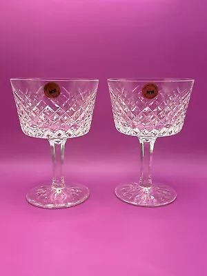 Buy Two Large Vintage Signed Tyrone Crystal Glasses. • 9.98£