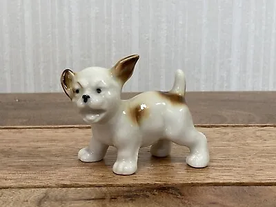 Buy Vintage Porcelain Pottery Foreign Small Dog Figurine Ornament • 5£