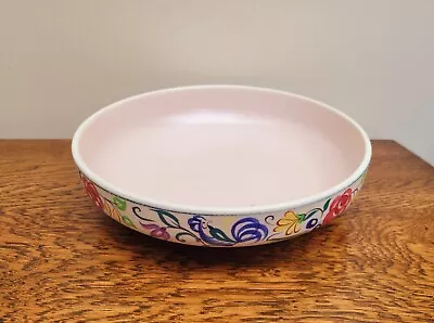 Buy Vintage Poole Pottery Hand Painted Shallow Bowl Cockerel  Pattern • 10£