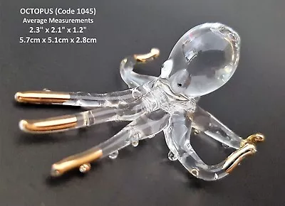 Buy BEAUTIFUL Glass OCTOPUS Glass SQUID Glass Animals Ornaments Glass Figurine Gifts • 5.15£