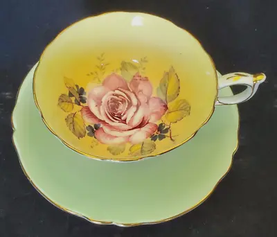 Buy Paragon Teacup & Saucer Set With Huge Floating Cabbage Rose Super Rare Antique!! • 474.36£