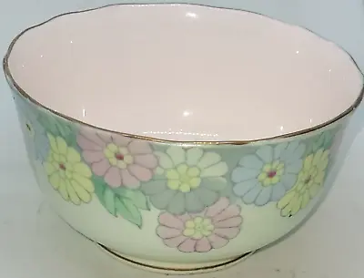 Buy Art Deco Radford's Fenton Blythe Floral Blue Pink Sugar Bowl 8330 • 12£