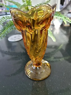 Buy Art Deco Amber Glass Vase By Sowerby • 15£