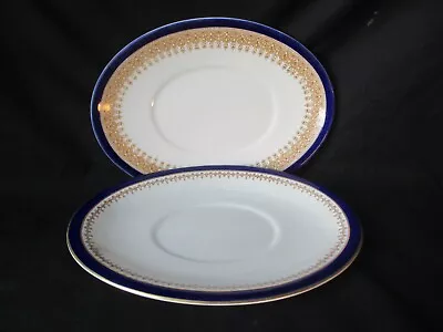 Buy Antique Royal Worcester ,Vitreous , C1896  Cobalt Blue & Gold Gilt Pattern • 24£