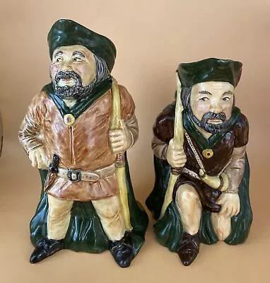 Buy Pair Of Vintage 1980's Roy Kirkham Decorative Character Jug Robin Hood. • 5£