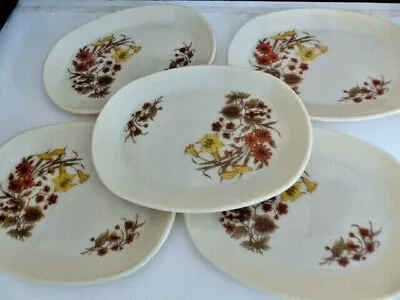 Buy Vintage PYREX - Harvest Floral Pattern - 5 X Steak Plates  • 28£