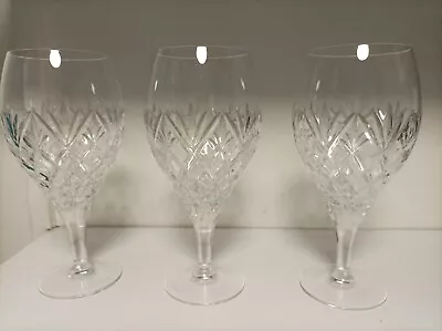 Buy Royal Doulton Crystal Westport Cut Wine Glasses Extra Large Size 8  Etched • 59.95£