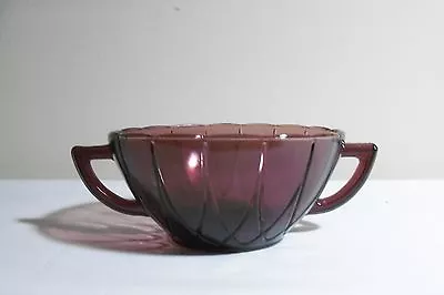 Buy Amethyst Depression Glass Newport Cream Soup Bowl • 10.54£