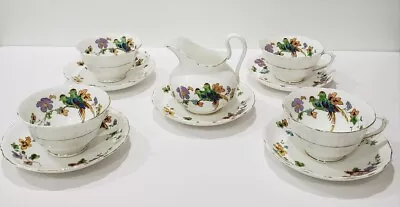 Buy Rare 1930s Tuscan China Lawleys Tea/Coffee Cups Saucers Creamer Made In England • 42.69£