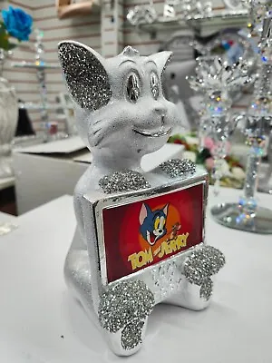 Buy Crushed Diamond Crystal Jewel Tom And Jerry Carton Disney Silver Bling Ornament • 24.99£