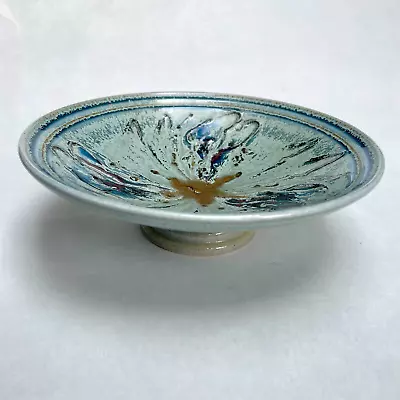 Buy Vintage Poole Studio Pottery 17cm Velta Footed Bowl Dish Design Janice Tchalenko • 34.99£