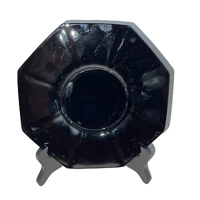 Buy Vintage Black Amethyst Octagonal Plate 7 3/4  • 6.73£