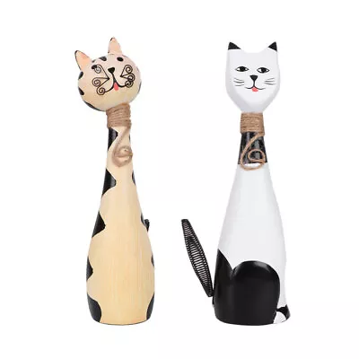 Buy 2 Pcs Animal Desktop Decoration Ornament Car Cat Home Decorate • 21.79£