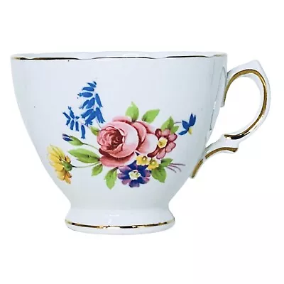 Buy Vintage Royal Vale England Bone China Scalloped Pink Rose Tea Cup NEW • 12.04£