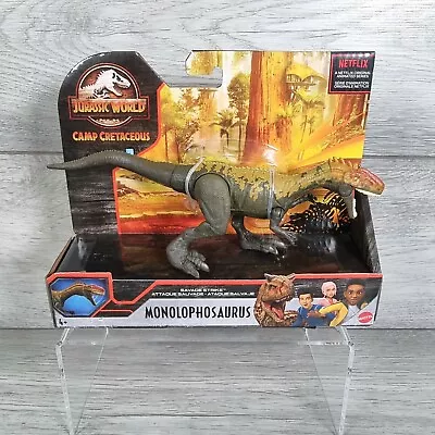 Buy Jurassic World Dinosaur Monolophosaurus Savage Strike Figure Camp Park Toy New • 19.95£