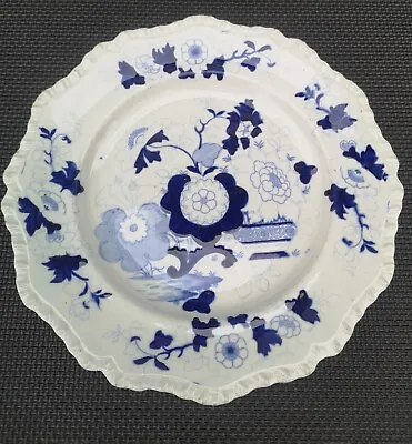 Buy Rare Antique Masons Ironstone Warranted China Plate Blue White Floral  • 49£
