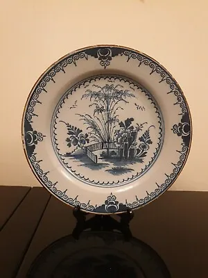 Buy Antique 18th Century Georgian 1760 London Lambeth English Delft Pottery Plate • 105£