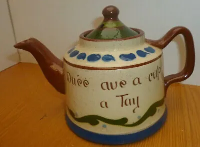 Buy Torquay Devon Motto Ware Teapot • 7.50£