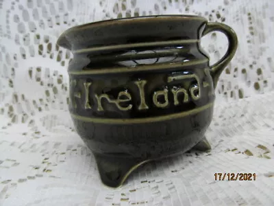 Buy  Shannon Ireland Pottery Cauldron Milk Jug Creamer Studio Pottery VGC Shamrock • 12£