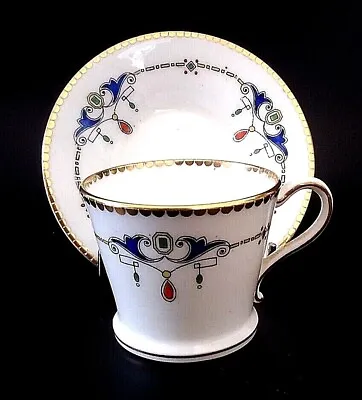 Buy Cauldon Bone China Demitasse Coffee Cup Can & Saucer - Art Nouveau Era Stunning • 9.95£