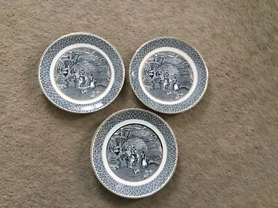 Buy Set Of Three Fenton Victoria Porcelain - Rustic Design • 9.50£