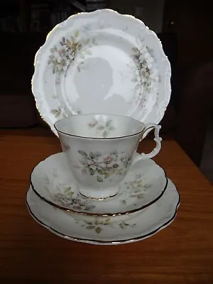 Buy Royal Albert Haworth 4 Piece Tea Set Cup Saucer Side Plate & Salad Plate Seconds • 25£