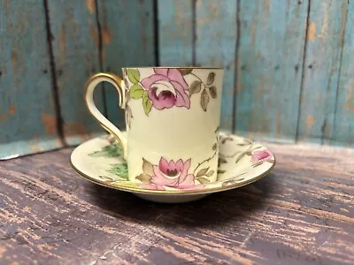 Buy Vintage Radfords Fenton England Floral Hand Painted Cup & Saucer Tea/expresso • 28.36£