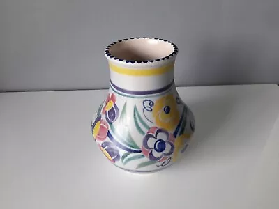 Buy Vintage Poole Pottery Vase In YO Pattern - Shape No 443 - 1950/60 - 18 Cm • 28£