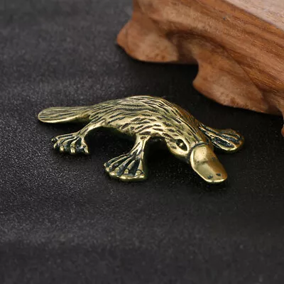Buy Solid Brass Animal Platypus Figurine Miniature Tea Pet Crafts Desktop Ornam-u- • 4.31£