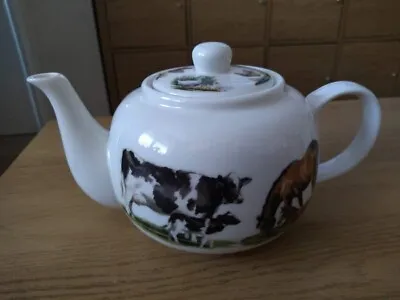 Buy Richard Macneil Studio 1.5 Pints Farmyard Animals Pattern Fine China Teapot • 14.99£