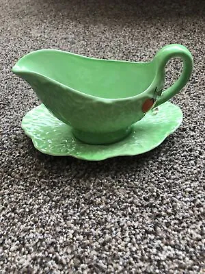 Buy Vintage Carlton Ware Gravy/sauce Boat And Drip Plate Green Ceramic Collectable • 11.99£