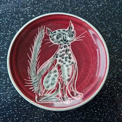 Buy Vintage Jo Lester Isle Of Wight Pottery - Cat - Pin Dish • 15£