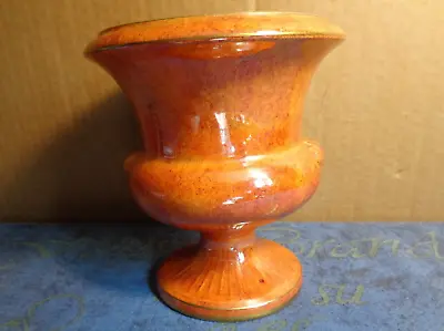Buy Orange Lustre Glazed Urn Style Vase Or Pot Holder Grimwades Royal Winton • 9.99£