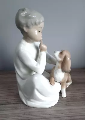 Buy Lladro 'Boy With Dog'  Figure ~ No 4522 • 6.50£